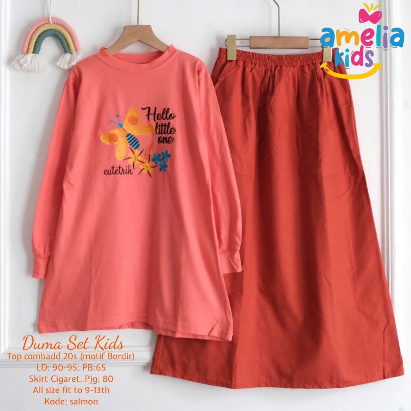 DUMA SET KIDS/SETELAN ROK ANAK PEREMPUAN BY AMELIA KIDS