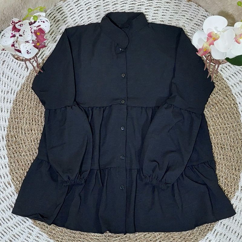 Blouse Danita Ruffle Crinkle Airflow Allsize Fit to XL