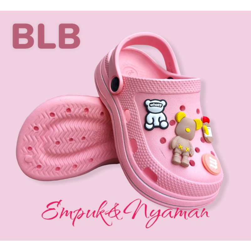 Sandal Baim Anak Cewek Import sandal selop Anak perempuan jibbizt RubberTerbaru Kekinian