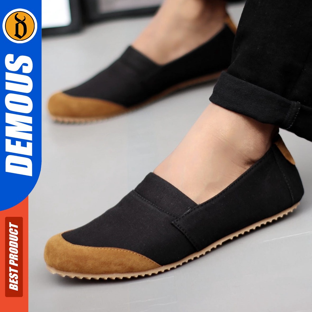 DEMOUS Harden - Sepatu Slip On Casual Slop Pria