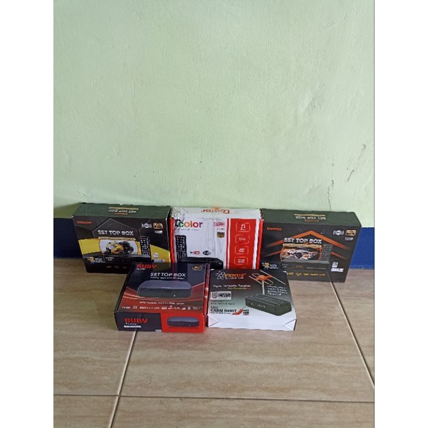 STB TV Digital Set Top Box Matrix, Luby, Evercoss, Freebox, Tanaka