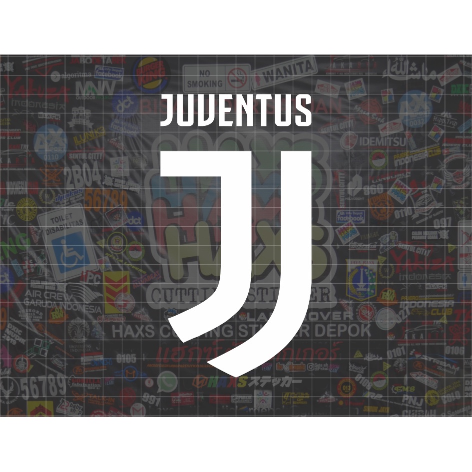 Cutting Sticker Logo Juventus Ukuran 15 Cm Untuk Mobil dan Motor