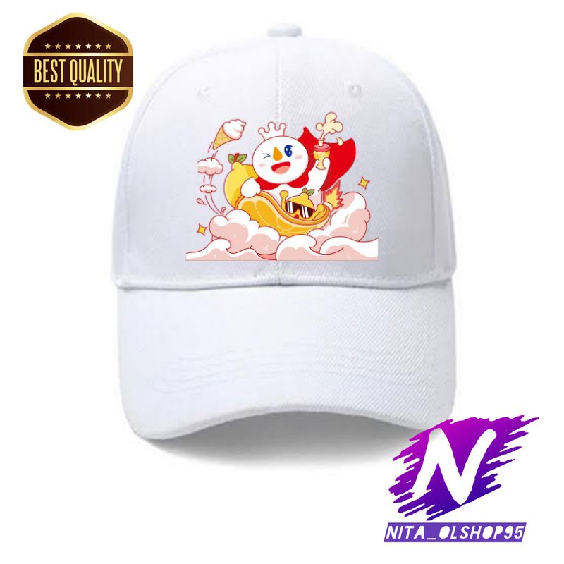 topi mixue topi anak baseball mixue eskrim