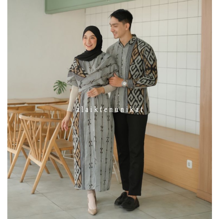 COUPLE TENUN RAISA 02- GAMIS TENUN - BAJU TENUN - DRESS TENUN - KEMEJA TENUN