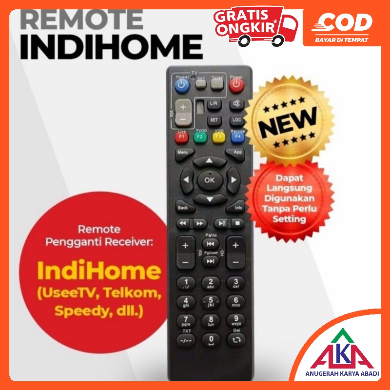 Remot Visero Remote STB Indihome TV Kabel / TV berbayar Indihome