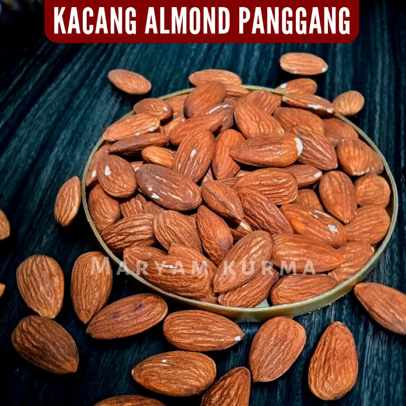 Kacang Almond Panggang 1 Kg Matang / Almond Raoasted 1 Kg / Almond Kupas Bisa Langsung di makan