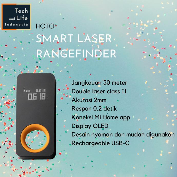 HOTO Smart Laser Rangefinder Meteran Pengukur Jarak Laser Digital