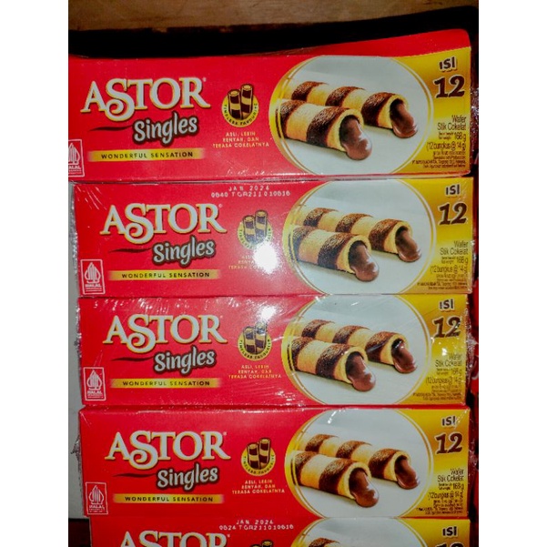 

PROMO!! SNACK /CEMILAN / ASTOR COKLAT SINGLES ISI 12PCS