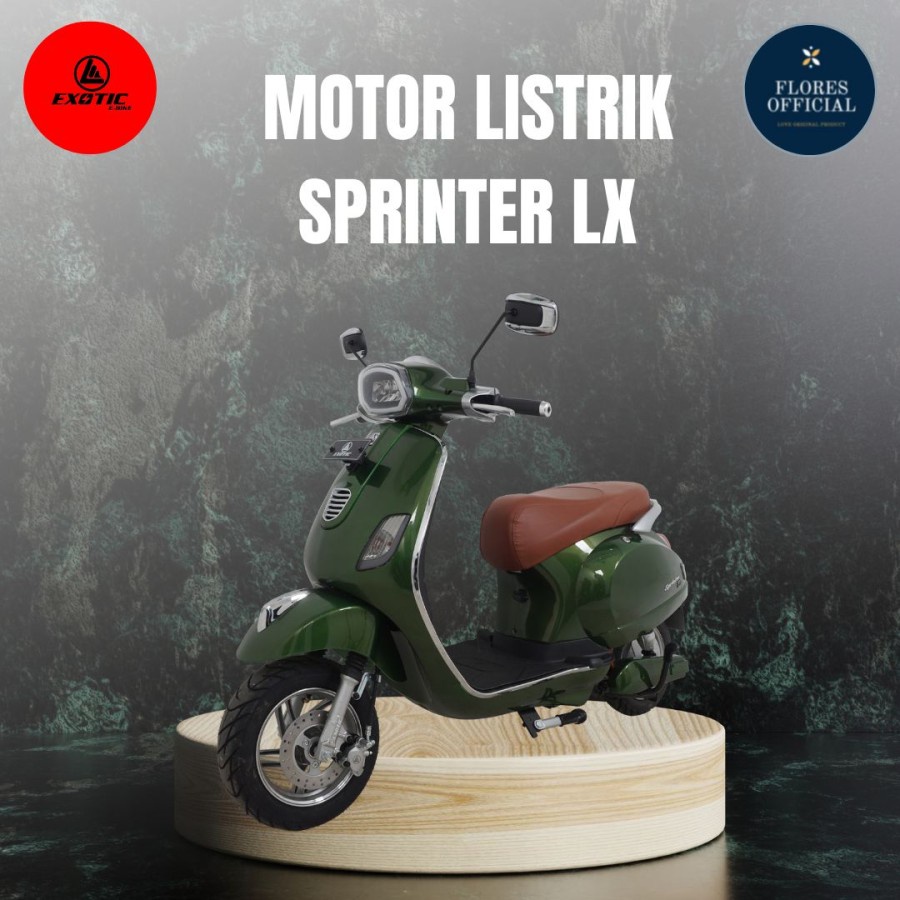 Sepeda Motor Listrik Vespa Listrik Sprinter LX Pacific Exotic