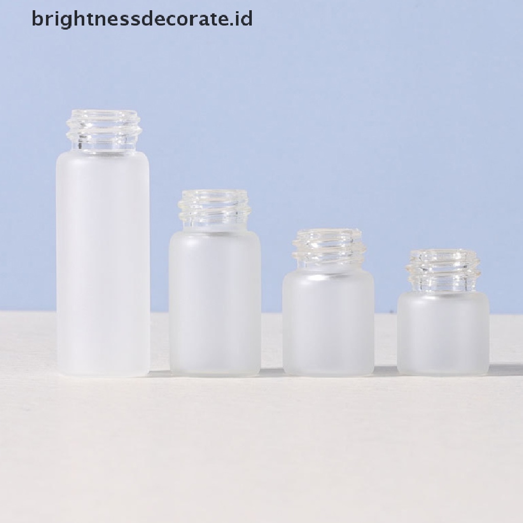 [Birth] 5pcs 1per2/3/5ml Botol Pipet Kaca Frosted Botol Kosong Toples [ID]