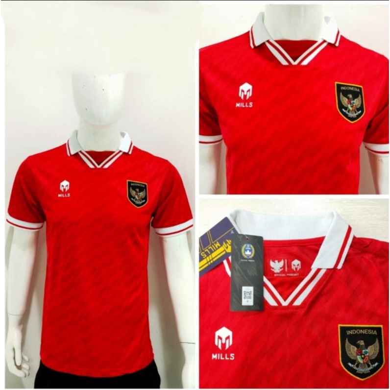 JERSEY BOLA TIMNAS INDONESIA HOME AWAY 3RD [M-5Xl] MILLS OFFICIAL