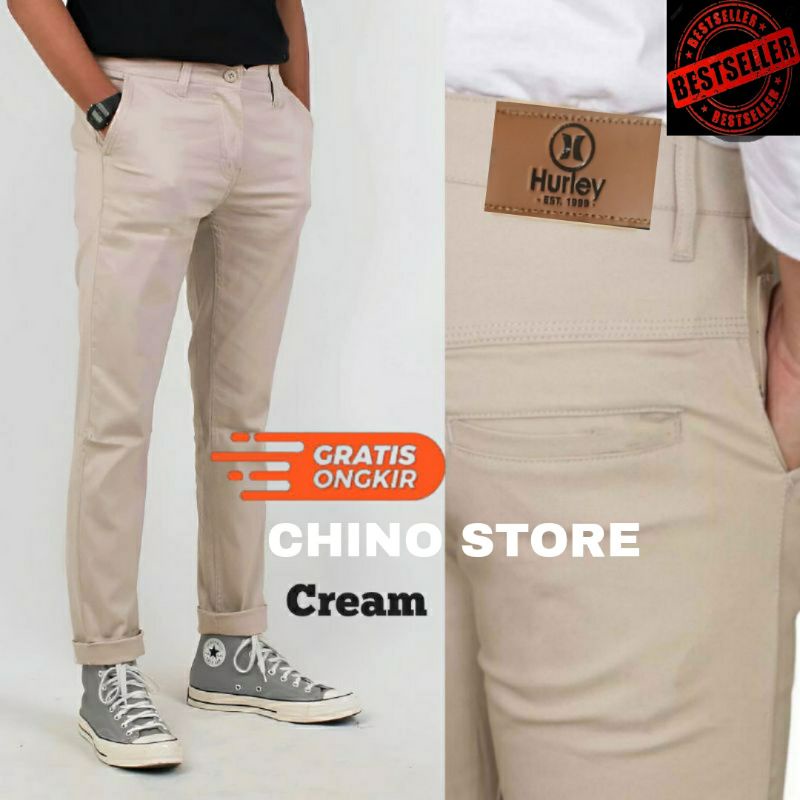 Celana Chino Pria Bahan Adem Nyaman Katun Strecth/Melar Cocok Buat Musim Dingin GAYA COWOK POLO