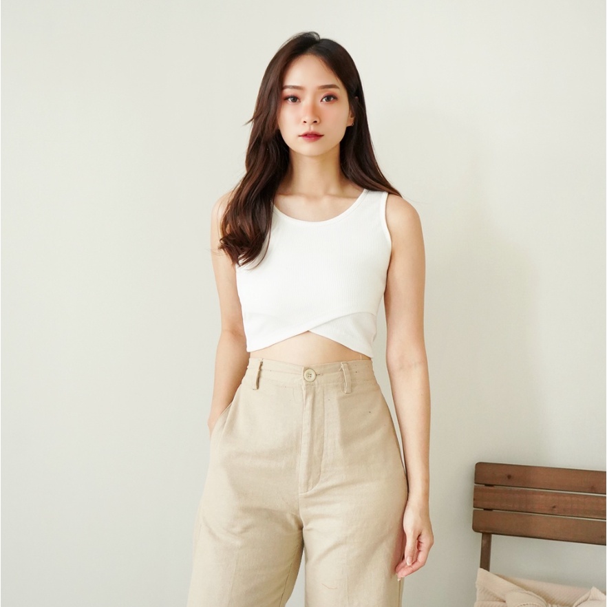 CAVALU Korean Knit Tank Top Crop Top Korea 131