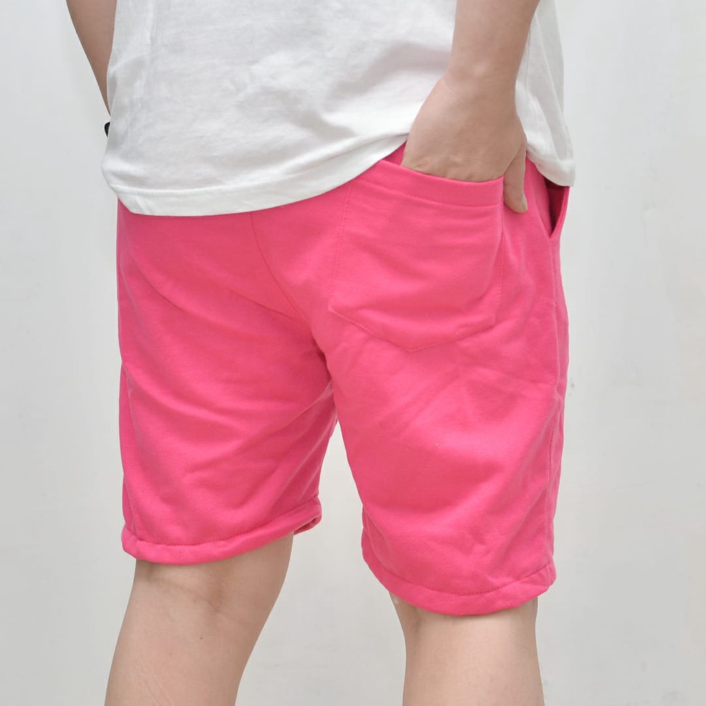 Wengkie.id / Boardshort / celana pendek pria / celana pendek wanita / celana casual / celana pendek murah / Warna Pink Fanta