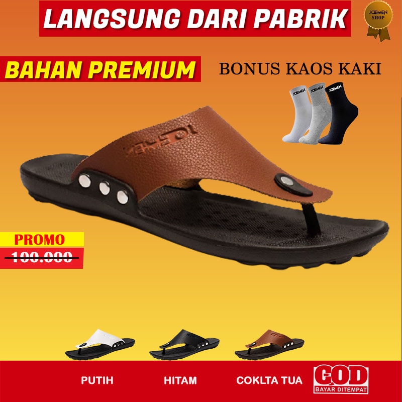 Sandal Sendal Sqndal Pesta Pria Priya Dewasa Jepit Cowok Kondangan Sehari Hari Kulit Peria Ringan Tr