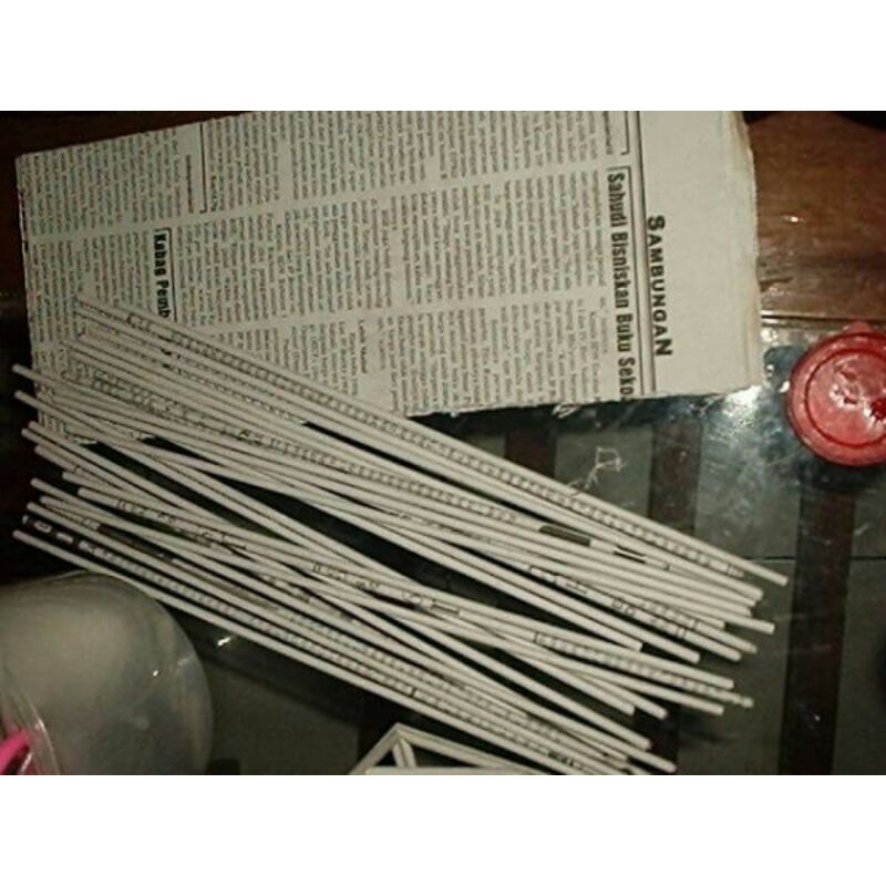 Lintingan Koran 30cm (100 pcs), Kerajinan dari koran Bahan prakarya kerajinan koran