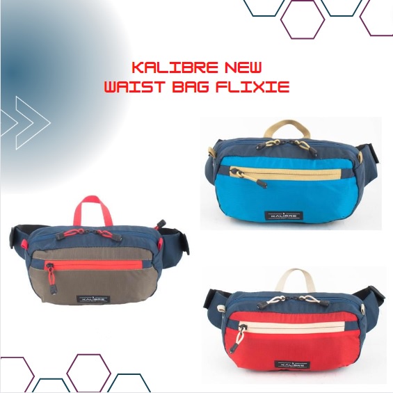 Kalibre New Waist Bag Flixie Tas pinggang slingbag pria wanita