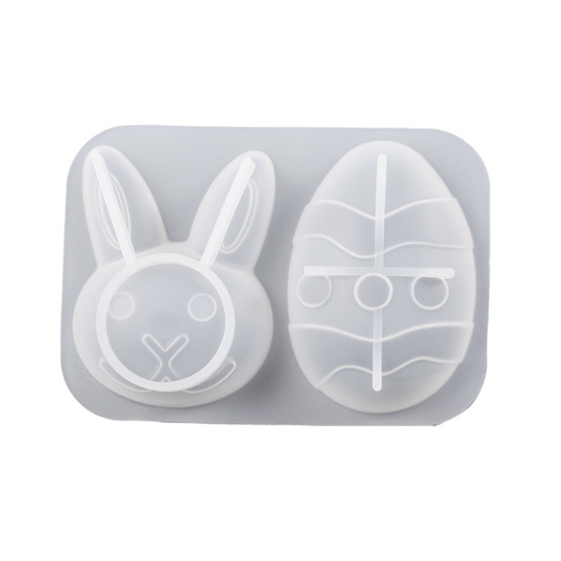 Siy Easter Rabbit Bunny Cetakan Silikon Lucu Rabbit-Head Epoxy Resin Casting Mold