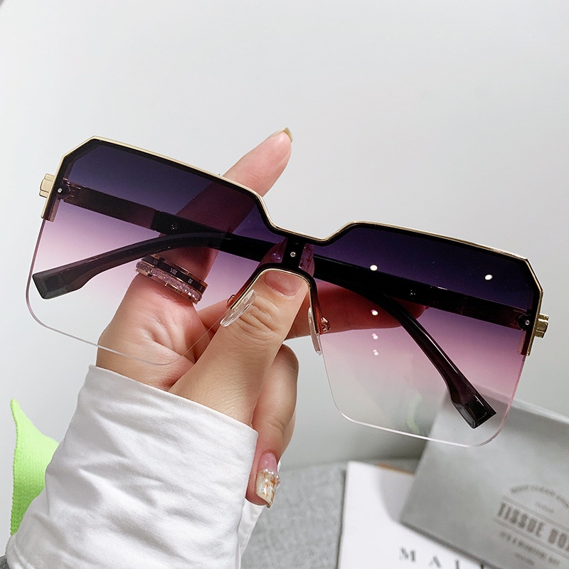 Kacamata Hitam Fashion Square Shades Untuk Wanita/Pria Eyewear