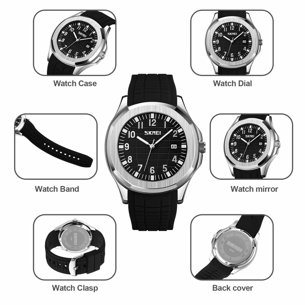 SKMEI Jam Tangan Pria Analog Sporty Waterproof Stratch Resistant - 9286