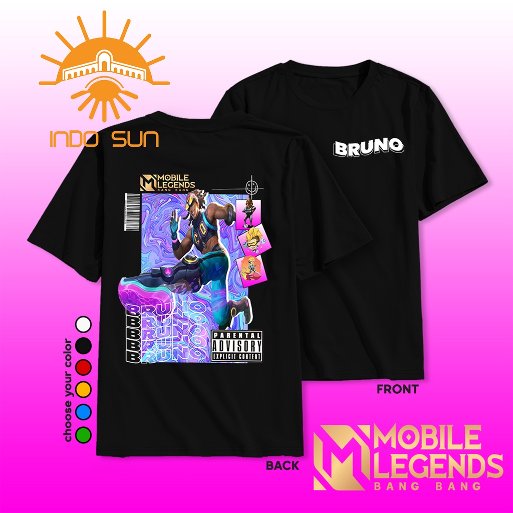 KAOS MOBILE LEGENDS HERO BRUNO - KAOS MOBILE LEGENDS TERBARU - KAOS MOBILE LEGENDS KEREN - TSHIRT MO
