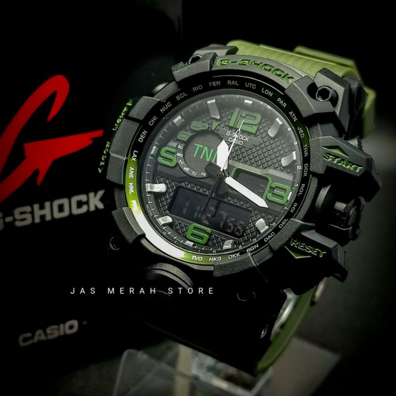 Jam Tangan Pria Casio G-shock TNI Army GWG 1000 Dualtime