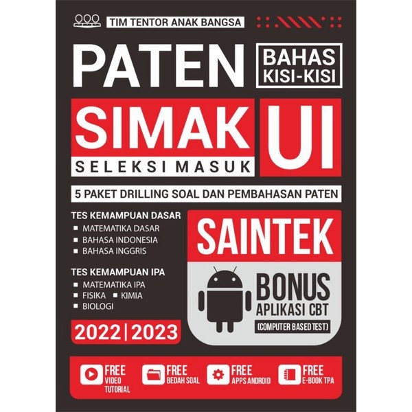 

BUKU PATEN SIMAK UI SAINTEK IPA 2022