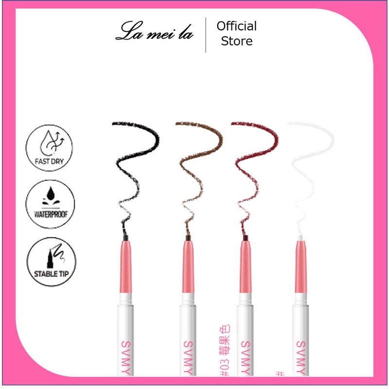 SVMY Eyeliner Mata Pink White Twisted Waterproof Tahan Air