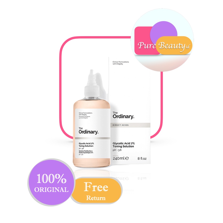 THE ORDINARY Glycolic Acid 7% Exfoliating Toning Solution 240ml  ❤  100% Original ❤