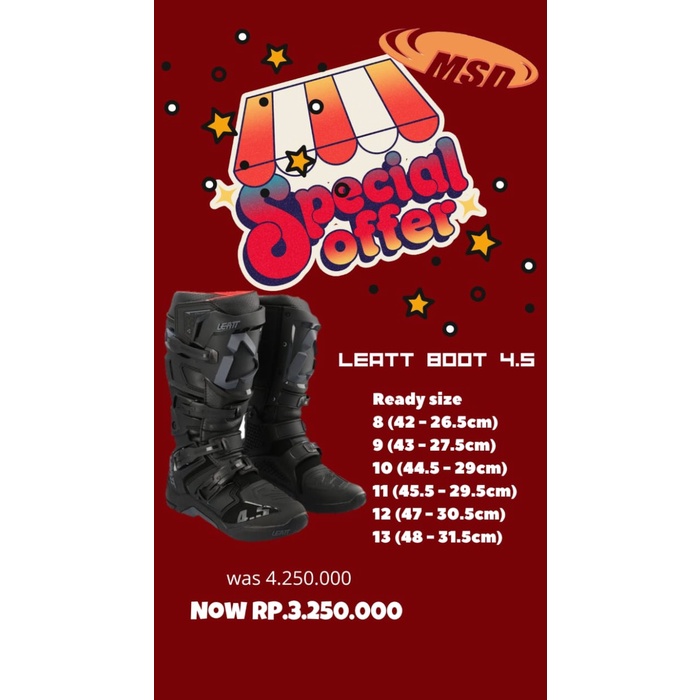 Suki Boot Leatt 4.5 Black 21 / Sale Leatt Boots Mx Trabas Gtx