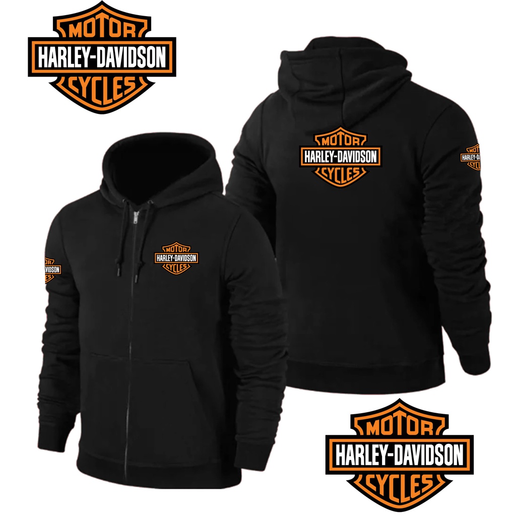 JAKET HOODIE ZIPPER HDSON LOGO OREN / LOGO PRINT SABLON PREMIUM / Baju Laki Laki Dewasa Baju Pria Wa