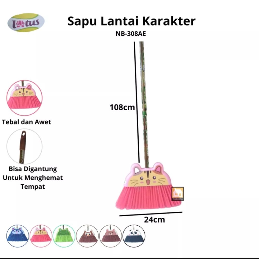 Sapu Nilon Karakter / Sapu Lantai promo bisa COD