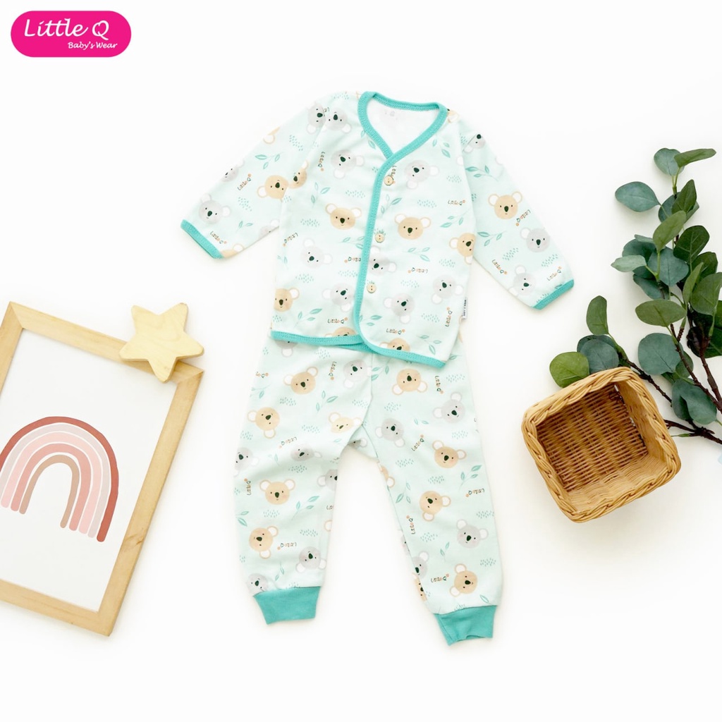 LittleQ Setelan Baju Panjang BIS Celana Panjang Motif Boy SML - Little Q Baju Bayi dan Anak SNI