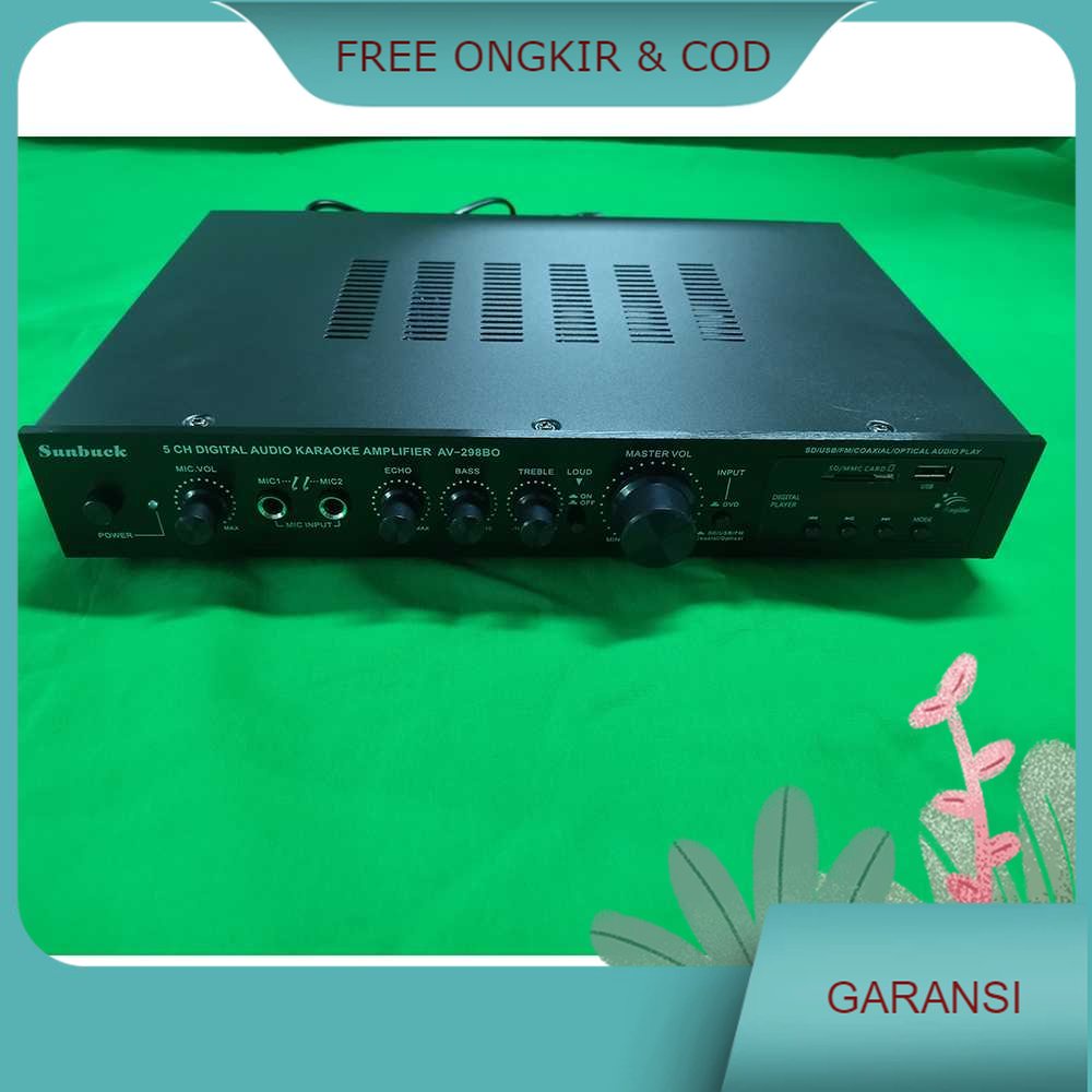 Hot Promo Sunbuck Bluetooth Audio Amplifier Karaoke - AV-298BO