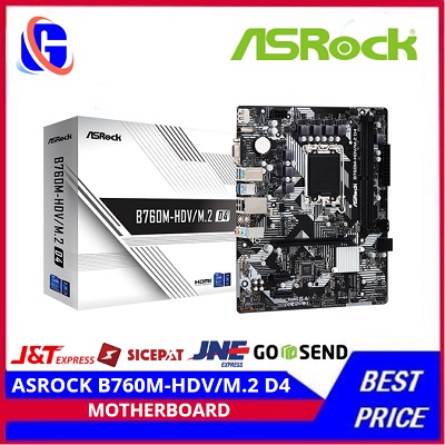 ASROCK B760M-HDV/M.2 D4 | Intel B760 LGA 1700 Micro ATX Motherboard