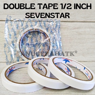 Isolasi Double Tape STAR / SEVENSTAR 1/2 inch / 12 mm x 10 meter Murah (Jamin Rekat)
