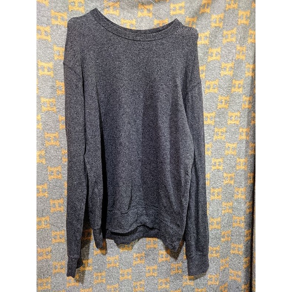 Crewneck UNIQLO abu tua original second size L fit XL Mulus no minus