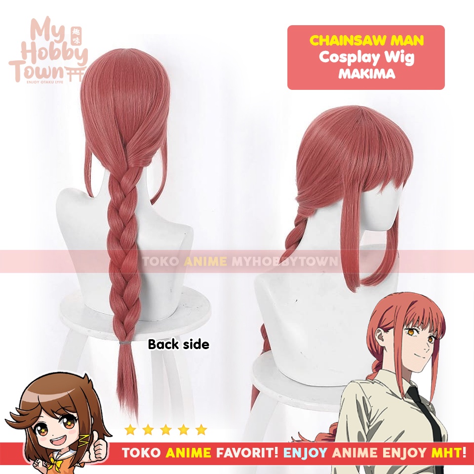 Wig Rambut Palsu Cosplay Anime Chainsaw Man : Makima v2