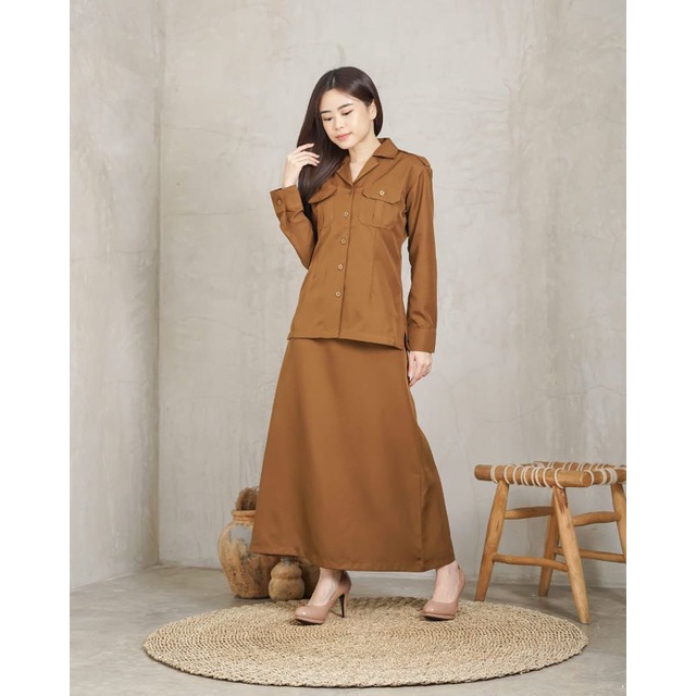 blazer kerja Pemda tua set rok A seragam PNS blazer dinans blazer kode elp