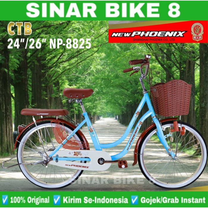 Sepeda Keranjang Dewasa New PHOENIX NP-8825 dan 8825 AT Ukuran 20&quot; 24&quot; &amp; 26 Inch