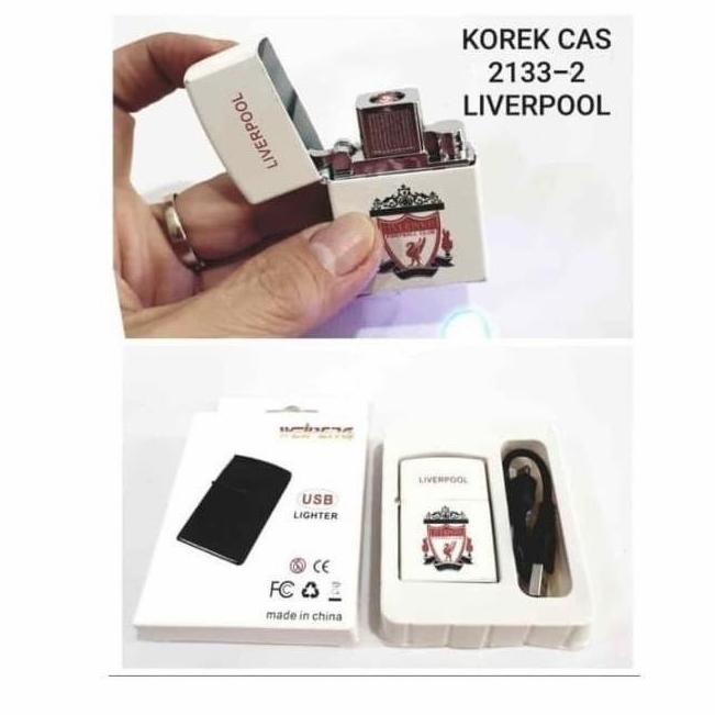 Mancis Usb Liverpool 21332 Elektrik Cas Charger Lighter Mancis