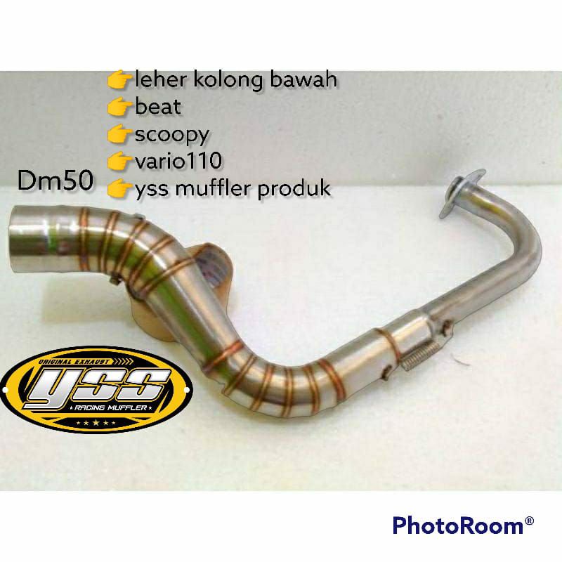 TERLARIS!! pipa leher gulubanyak knalpot DM 50 untuk beat Scoopy Vario 110 kolong bawah