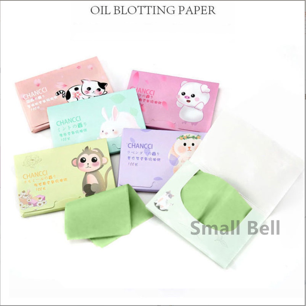 [SmallBell SHOP]TISSUE WAJAH PENYERAP MINYAK / OIL CONTROL PAPER ISI 100 LEMBAR/TISSUE PEMBERSIH WAJAH