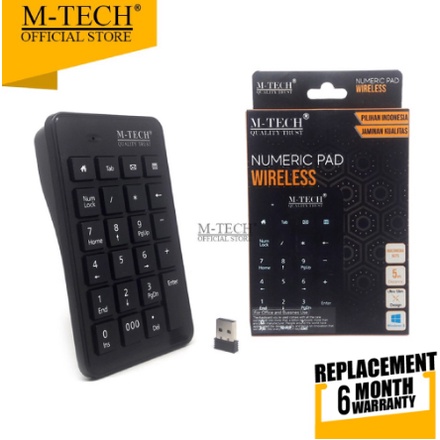 M Tech Keyboard Numeric Wireless USB 2.4GHz - Keypad Numerik Wireless