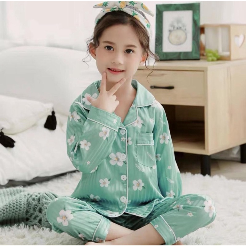 PAJAMAS ANAK 1-10THN KATUN IMPORT SET CELANA PANJANG PREMIUM SIZE BIG