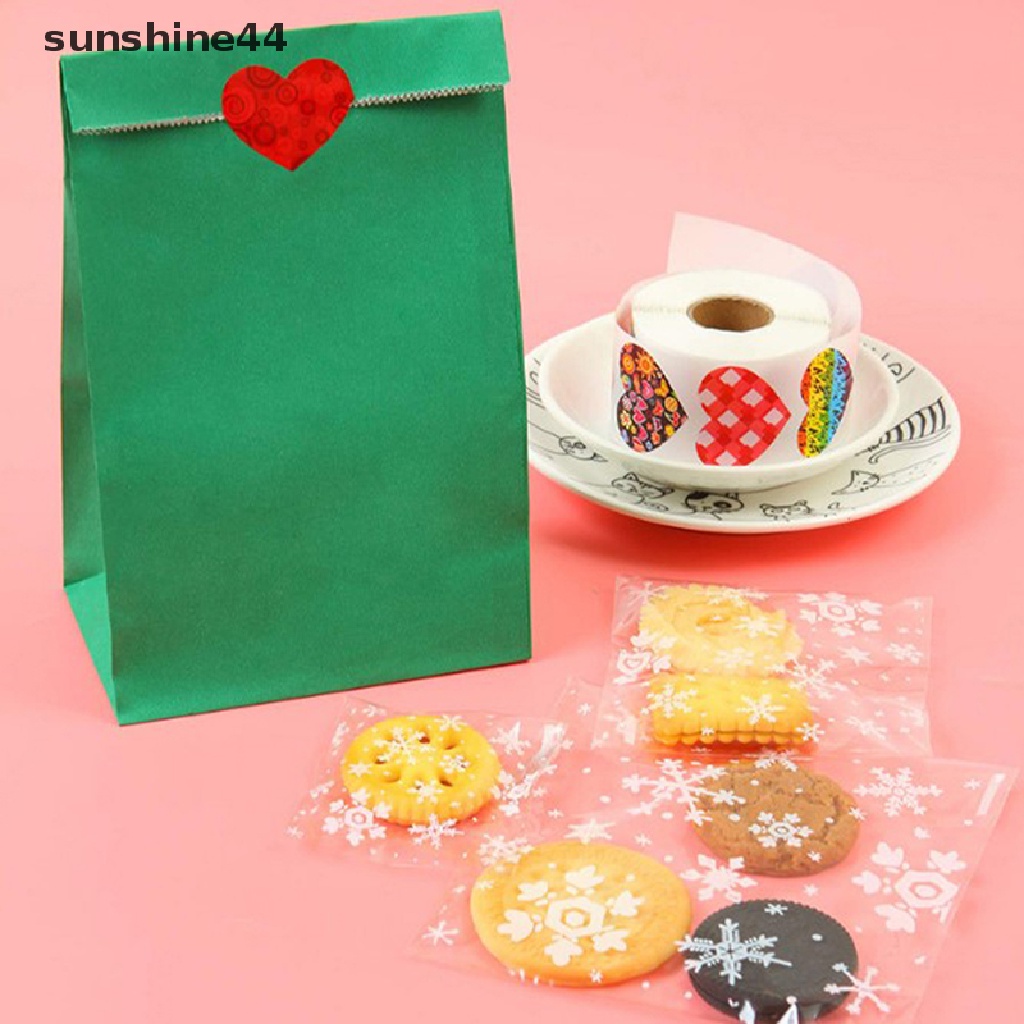 Sunshine 500PCS Stiker Thank You Untuk Kantong Kemasan Amplop Sticker Hari Valene.