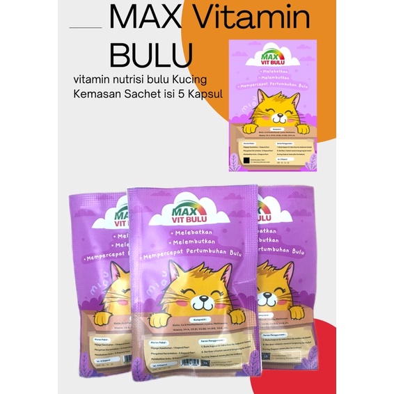 RK Vitamin Bulu Kucing MAX VITAMIN BULU
