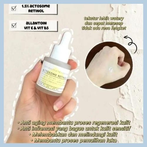 [PROMO] Eiem beauty Acne + Anti Aging Serum, actosome retinol 1.5% / serum acne / serum retinol / flek hitam / anti aging