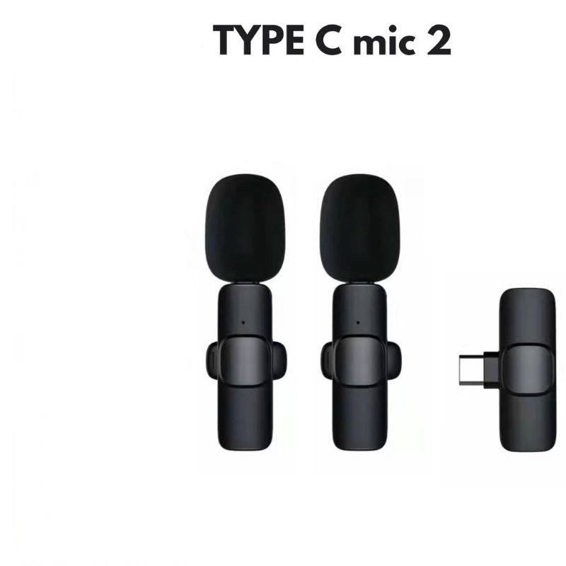 CLIP ON K9 MICROPHONE WIRELESS TYPE C / LIGHTNING 2 MIC