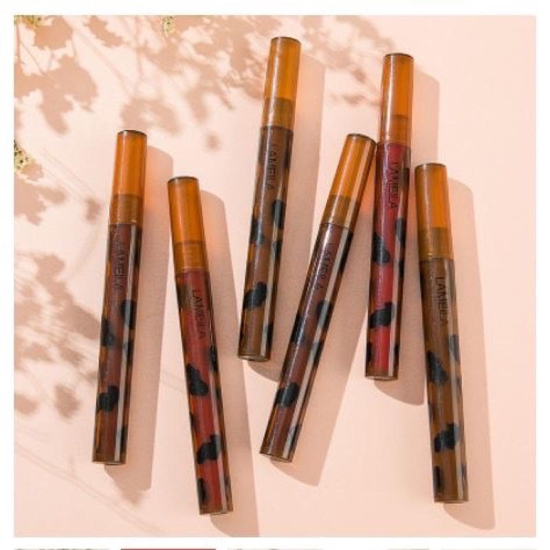 Lameila Lip Glaze Tahan Air Sweat Proof Anti Lengket 6 Warna New 1046